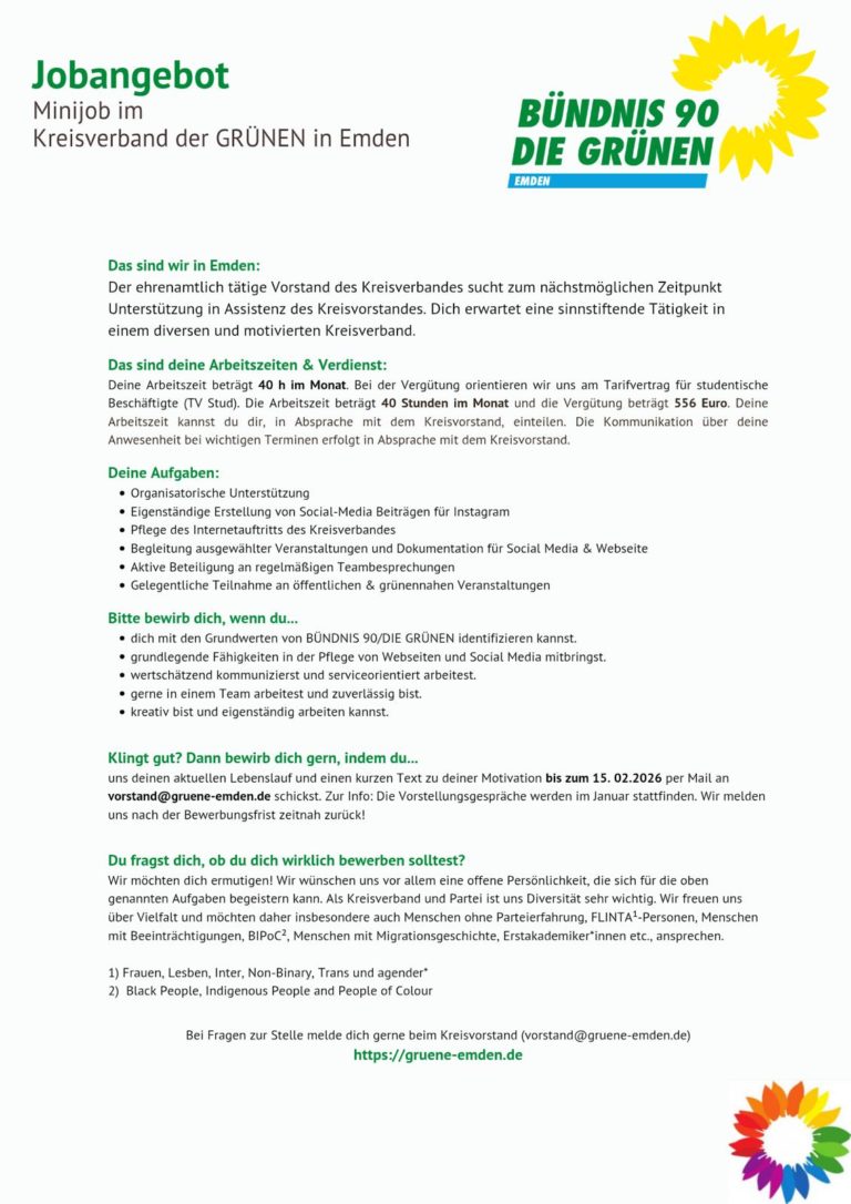 Wir suchen Unterstützung für unseren Kreisverband!